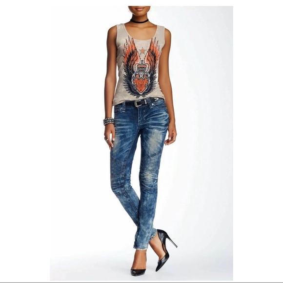 AFFLICTION Women's Denim Jeans RAQUEL AMBER DAVIS - Picture 8 of 9